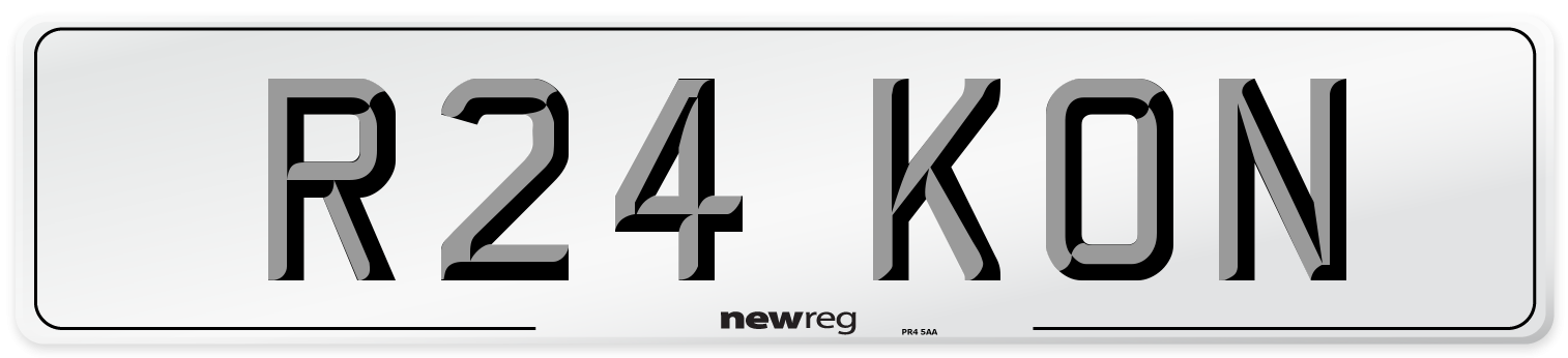 R24 KON Number Plate from New Reg
